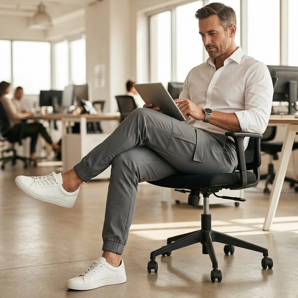 Calça Jeans Cargo com Elastano Premium – Conforto e Estilo — foto 3