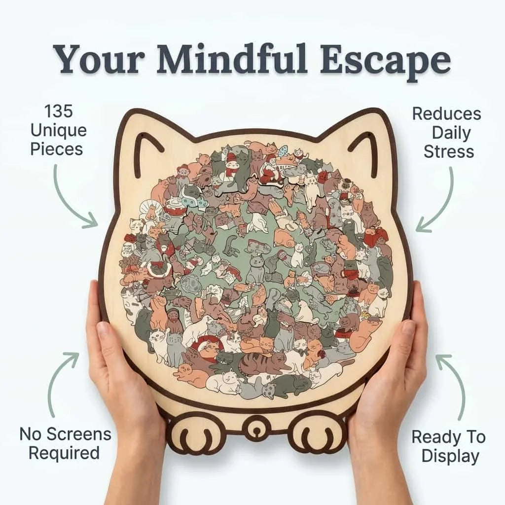 Puzzle en Bois Premium pour Chat de 135 Pièces — photo 4