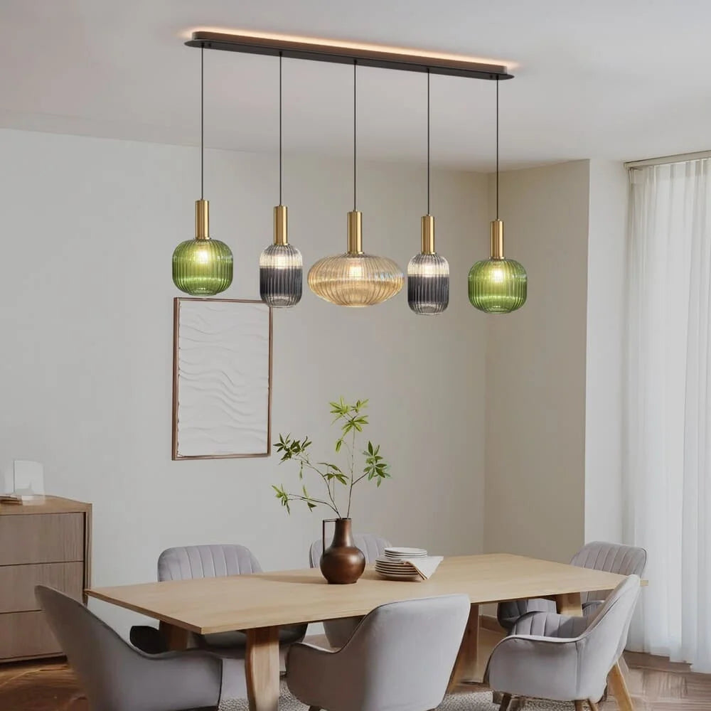 Chic Vintage Glass Pendant Light — photo 5